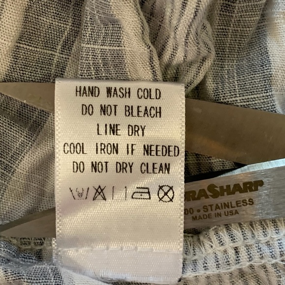 ❌SOLD❌ Pink blush | Blue and White Striped Maxi Dress | Size: S - Picture 9 of 9